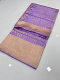 Beautiful Raw Mango Silk Saree With Blouse