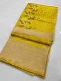 Beautiful Raw Mango Silk Saree With Blouse