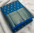 Beautiful Tussar Silk Saree With Buttas