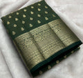 Beautiful Tussar Silk Saree With Buttas