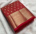 Beautiful Tussar Silk Saree With Buttas