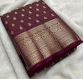 Beautiful Tussar Silk Saree With Buttas