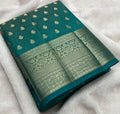 Beautiful Tussar Silk Saree With Buttas