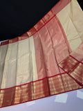 Beautiful Soft Banarse Brocade Silk With Kanchi Border