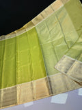 Beautiful Soft Banarse Brocade Silk With Kanchi Border