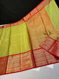 Beautiful Soft Banarse Brocade Silk With Kanchi Border