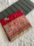 Beautiful Munga Silk Saree With Paithani Border