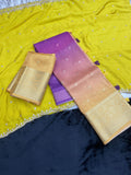 Lehenga Material Banarse Soft Silk 2.5 Metres Each Blouse Lehanga and Dupatta