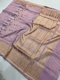 Beautiful Raw Mango Silk Saree With Blouse