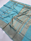 Beautiful Raw Mango Silk Saree With Blouse