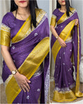 Matka Silk Saree With Blouse