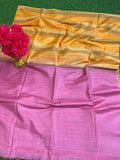 Beautiful Katha Work Tussar Saree With Blouse