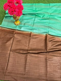 Beautiful Katha Work Tussar Saree With Blouse