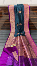 Beautiful Banarse Katan Silk Saree With Blouse