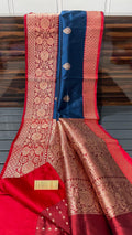 Beautiful Banarse Katan Silk Saree With Blouse