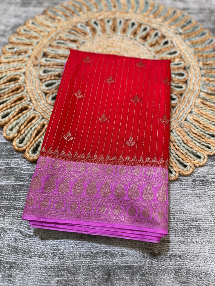 Beautiful Warm Silk Banarse Saree With Blouse