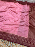 Beautiful Warm Silk Banarse Saree With Blouse