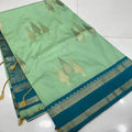 Beautiful Soft Silk Saree With Weaving All Over