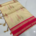 Beautiful Soft Silk Saree With Weaving All Over