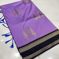 Beautiful Soft Silk Saree With Weaving All Over