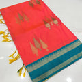 Beautiful Soft Silk Saree With Weaving All Over