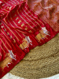 Beautiful Mashru Silk Saree With Pichwai Design