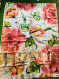 Beautiful Pure Hand Painted Tussar Silk Saree