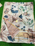 Beautiful Pure Hand Painted Tussar Silk Saree