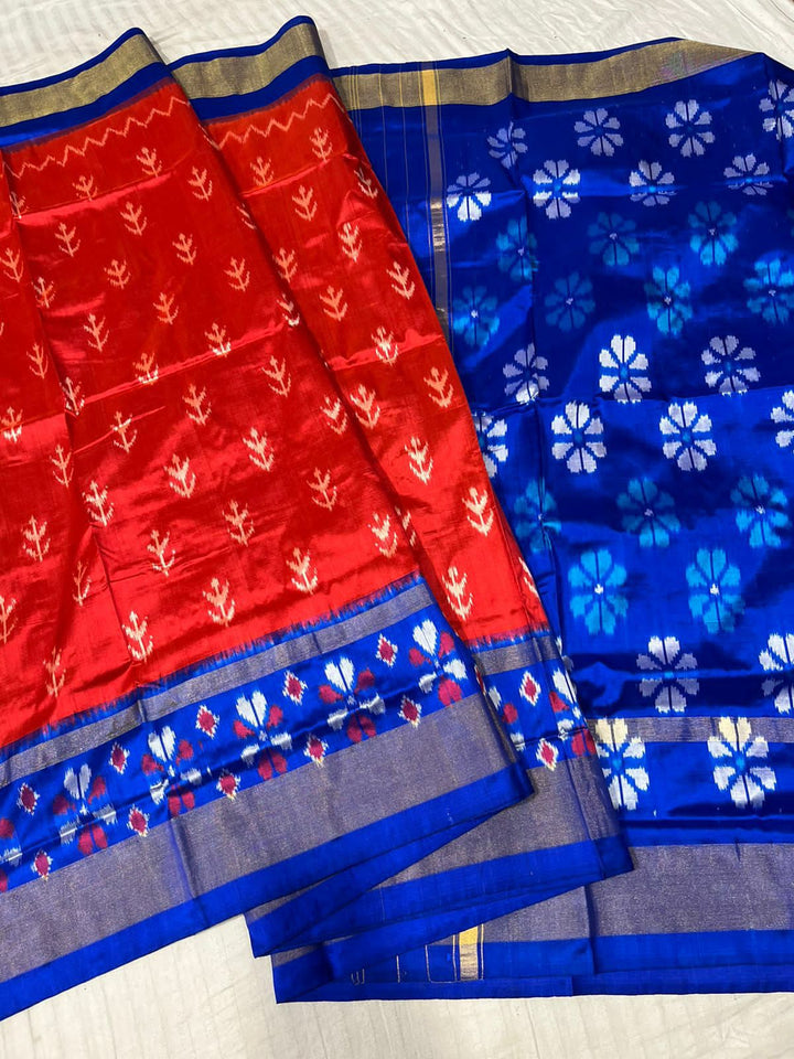 Pure Ikkat Silk Saree With Silk Mark