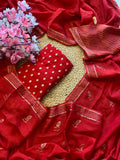 Beautiful Munga Silk Saree With Blouse