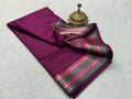 Beautiful Mysore Silk With Traditional Border