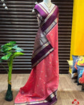 Soft Silk Saree With Gap Border