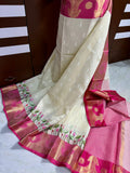 Kota Embroidery Banarse Saree With Blouse