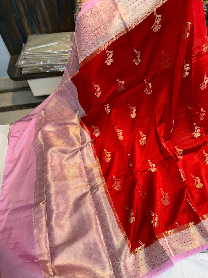 Fancy Banarase Raw Mango Silk Saree