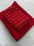 Beautiful Rangoli Crush Silk With Designer Blouse