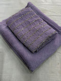 Beautiful Rangoli Crush Silk With Designer Blouse