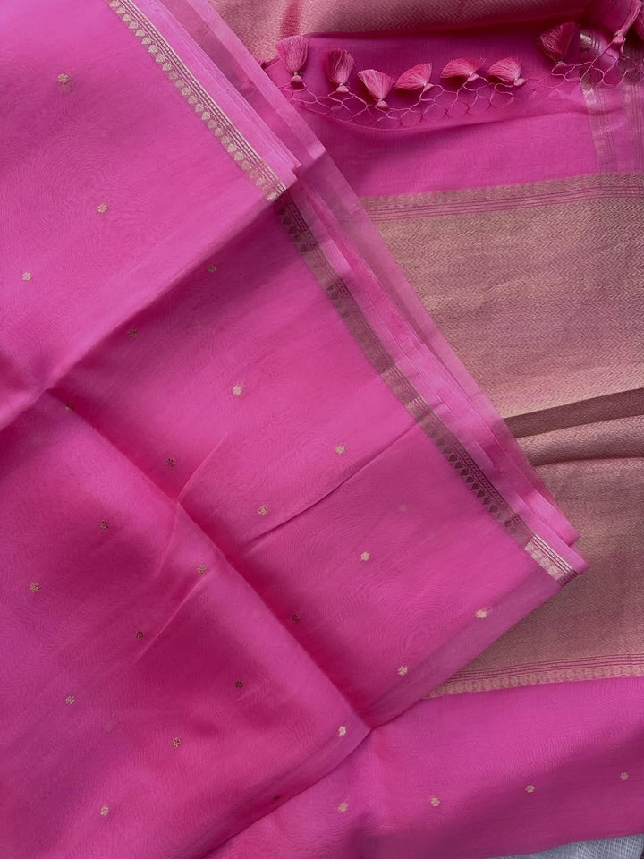 Beautiful pure silk organza with blouse