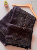 Beautiful Chikankari Kota Silk Saree With Unstitched Blouse