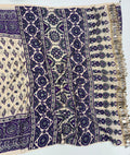 Beautiful Ajrakh Modal Mirror Silk Saree With Blouse
