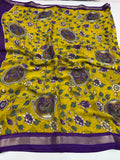 Beautiful Kalamkari Georgette Silk Saree With Blouse