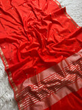 Beautiful Banarase Silk With Self Buttas All Over