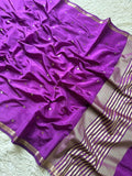Beautiful Banarase Silk With Self Buttas All Over