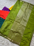 Beautiful Banarase Silk With Self Buttas All Over
