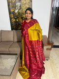 Beautiful Tussar Crepe Bandhini Saree
