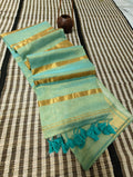 Beautiful Tissue Linen Saree With Blouse