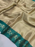 Beautiful Brocade Banarasi Silk Saree With Blouse (10 Days Prebook)