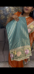 Beautiful Crush Tissue Organza Saree