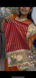 Beautiful Crush Tissue Organza Saree