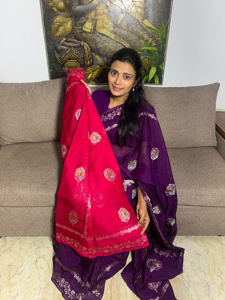 Beautiful Soft  Viscose kota Silk Saree With Blouse