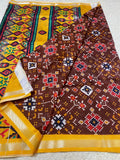Stunning Mangalagiri Patola Saree With Blouse